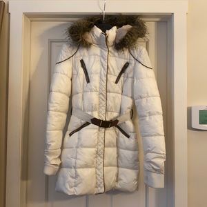 White Down Puffer Coat